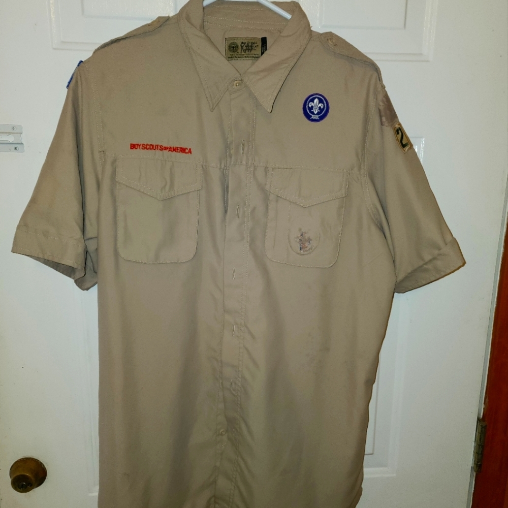 BSA Boy Scout Adult Uniform Shirt - Used Men's Medium